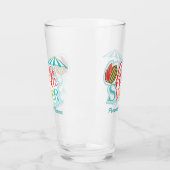 Hallo Summer Quote Beach Trinkbehälter Glass Tumbl Glas (Links)