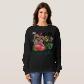 Hallo Summer Skull Flamingo Float Respiratory Thir Sweatshirt (Vorne ganz)
