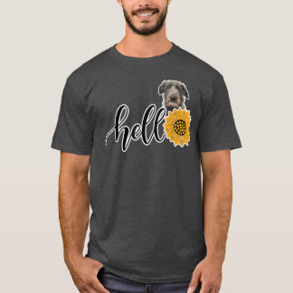 Hallo Sunflower Scottish Deerhound T-Shirt