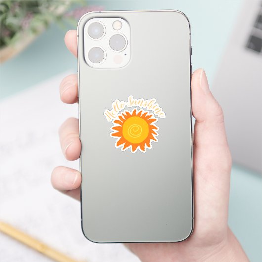 Hallo Sunshine Aufkleber (Telefon)