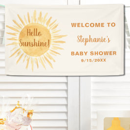 Hallo Sunshine Baby Dusche Banner