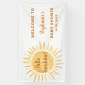 Hallo Sunshine Baby Dusche Banner (Vertikal)