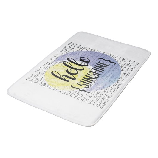 Hallo Sunshine Badematte (Schrägansicht)