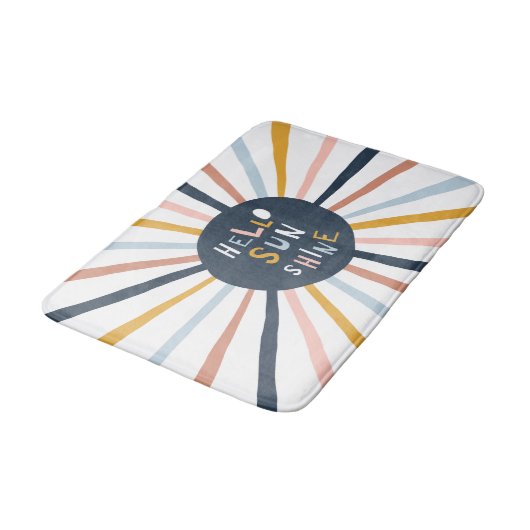 Hallo Sunshine Badematte (Schrägansicht)