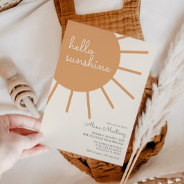 Hallo Sunshine Boho Baby Dusche Einladung