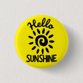 Hallo Sunshine Button (Vorderseite)