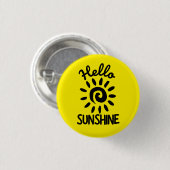 Hallo Sunshine Button (Vorne & Hinten)
