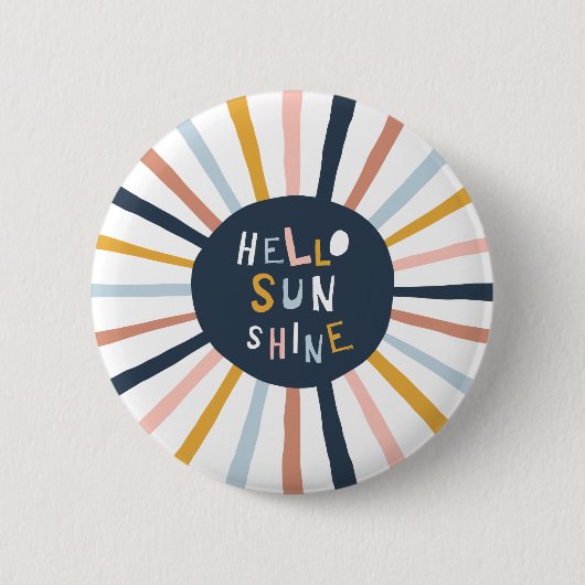 Hallo Sunshine Button (Vorderseite)