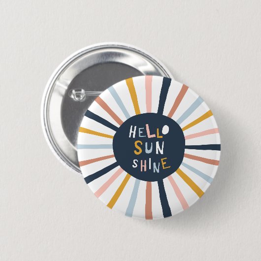 Hallo Sunshine Button (Vorne & Hinten)