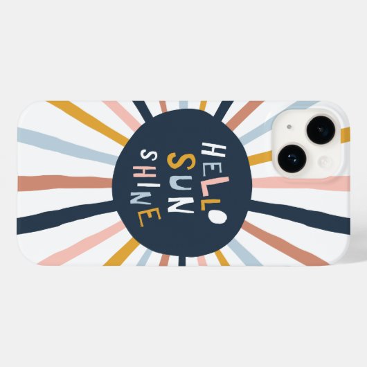 Hallo Sunshine Case-Mate iPhone Hülle (Rückseite (Horizontal))