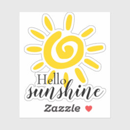 Hallo Sunshine | Custom Cut Vinyl Aufkleber