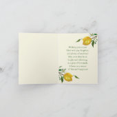 Hallo Sunshine Dankeskarte (Innenseite)