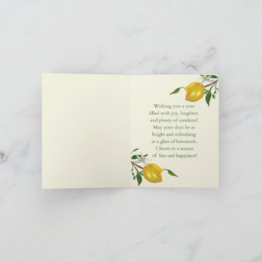 Hallo Sunshine Dankeskarte (Innenseite)