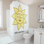 Hallo Sunshine Duschvorhang (Beispiel)