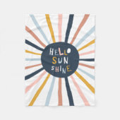 Hallo Sunshine Fleecedecke (Vorderseite)
