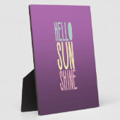 Hallo Sunshine Fotoplatte (Seite)