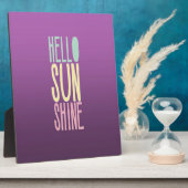 Hallo Sunshine Fotoplatte (Seite)