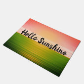 Hallo Sunshine Fußmatte (Schrägansicht)