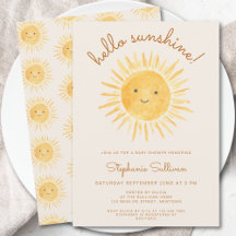 Hallo Sunshine Gender-Neutral Boho Baby Dusche