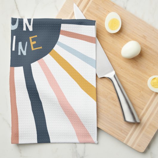 Hallo Sunshine Geschirrtuch (Viertel Falte)