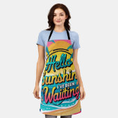 Hallo Sunshine Ich wurde gewartet Schürze (Getragen)