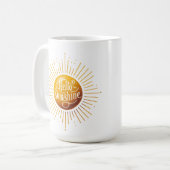 Hallo Sunshine Kaffee Tasse, isolierte Tasse (Vorderseite Links)