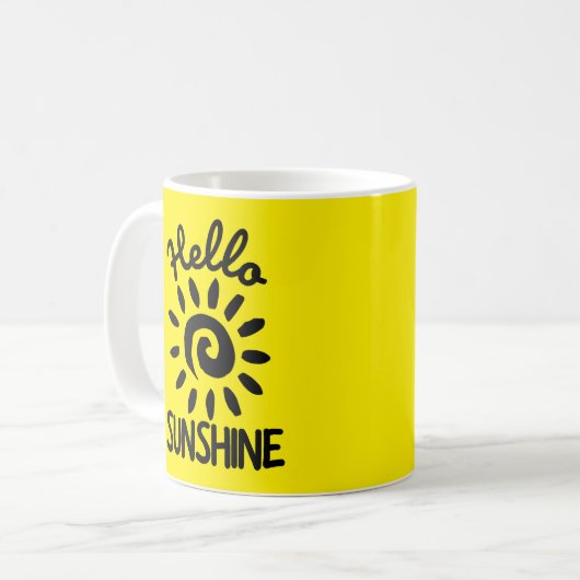 Hallo Sunshine Kaffeetasse (Vorderseite Links)