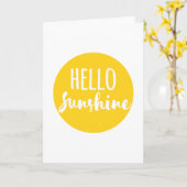 Hallo Sunshine Karte (Gelbe Blume)