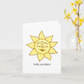 Hallo Sunshine Karte (Gelbe Blume)