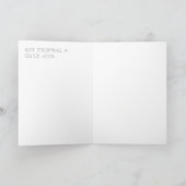 Hallo Sunshine! leere Grußkarte Dankeskarte (Innenseite)