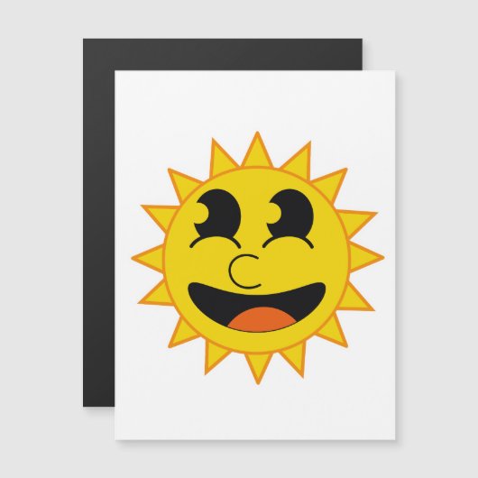 Hallo Sunshine Magnetkarte (Vorne/Hinten)
