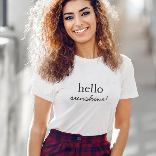 Hallo Sunshine | Modernes Minimalistisches stilvol T-Shirt