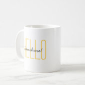 Hallo Sunshine Niedlich Modernes Zitat Trendy Yell Kaffeetasse (Vorderseite Links)