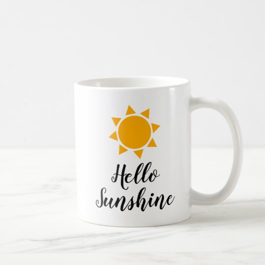 Hallo Sunshine niedliche Sommervibes Kaffee Tasse (Rechts)