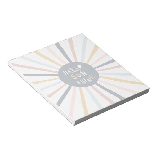 Hallo Sunshine Notizblock (angewinkelt)