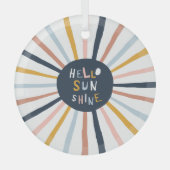 Hallo Sunshine Ornament Aus Glas (Vorderseite)