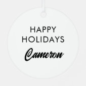 Hallo Sunshine Ornament Aus Metall (Rückseite)