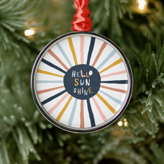 Hallo Sunshine Ornament Aus Metall (Baum)
