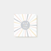 Hallo Sunshine Post-it Klebezettel (Vorderseite)