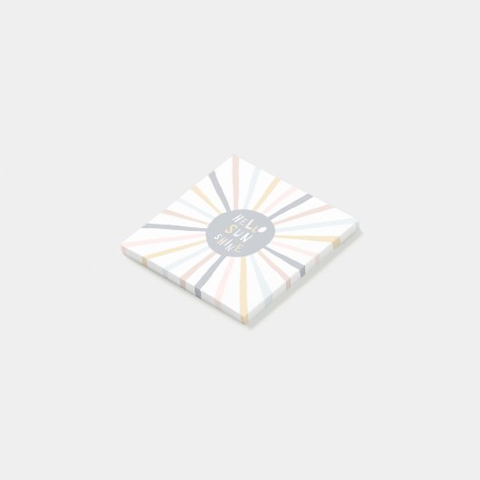 Hallo Sunshine Post-it Klebezettel (angewinkelt)