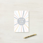 Hallo Sunshine Post-it Klebezettel (Auf Schreibtisch)