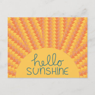 Hallo Sunshine - Postard Postkarte