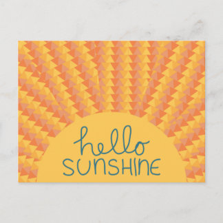 Hallo Sunshine - Postard Postkarte