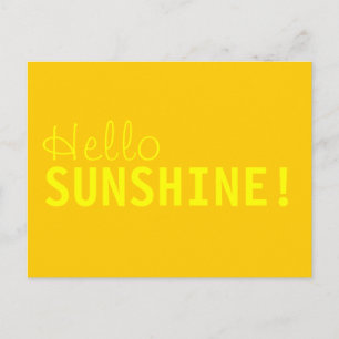 Hallo Sunshine Postcard Postkarte