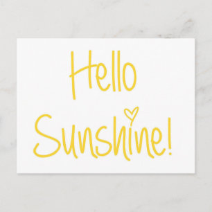 Hallo Sunshine Postcard Postkarte