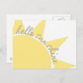 hallo sunshine postcard postkarte (Vorne/Hinten)