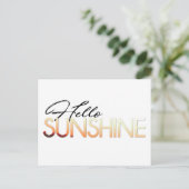 Hallo Sunshine Postcard Postkarte (Stehend Vorderseite)