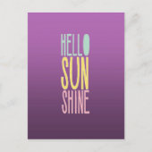 Hallo Sunshine Postkarte (Vorderseite)