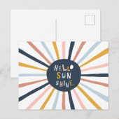 Hallo Sunshine Postkarte (Vorne/Hinten)