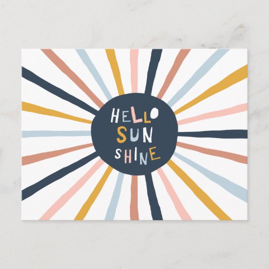 Hallo Sunshine Postkarte (Vorderseite)